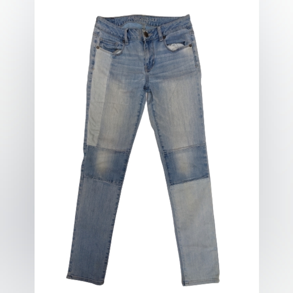 American Eagle Outfitters patchwork skinny jeans